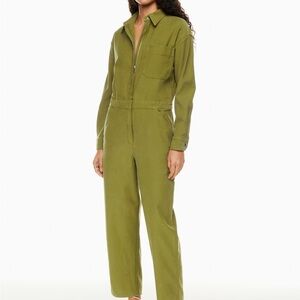 Aritzia TNA Utility Jumpsuit Green